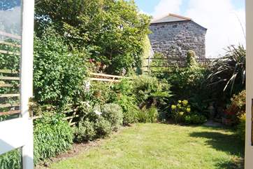 The lovely enclosed garden.