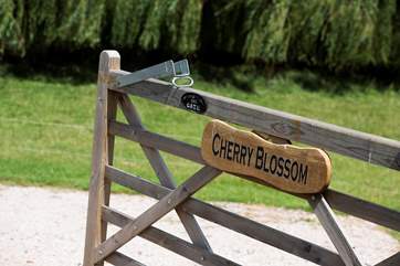 Cherry Blossom has its own private entrance and parking.