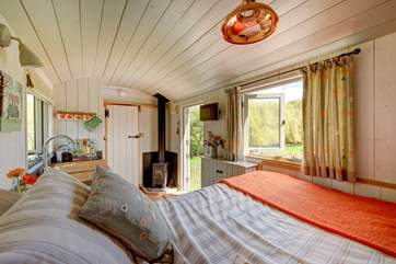 Enjoy the countryside views from the comfort of your bed!