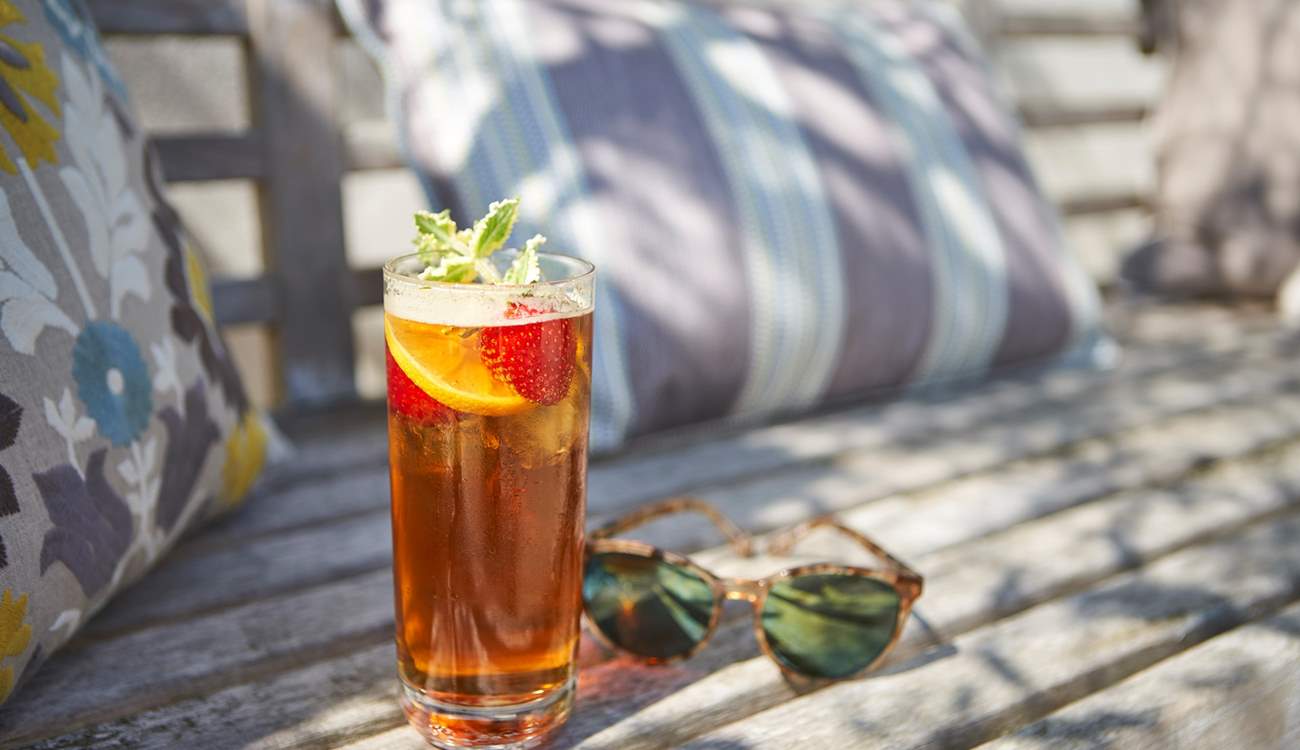 ...or just put your feet up with a glass in hand!