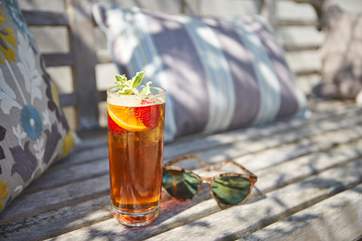 ...or just put your feet up with a glass in hand!