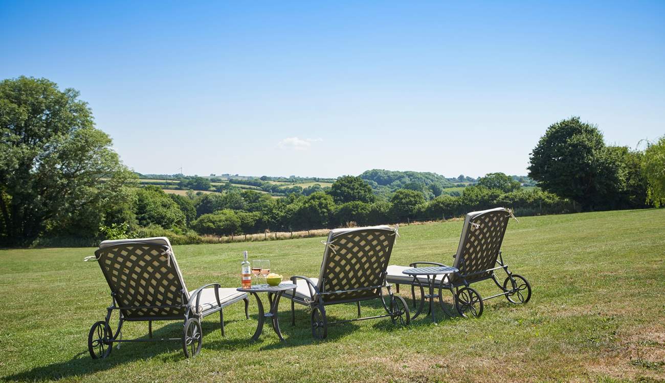This wonderful space is all for you. The meadow spreads out directly in front of the cottage - there is even a hammock at the far end.
