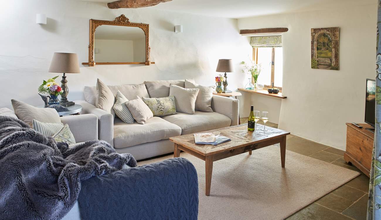 There is plenty of room on the comfortable sofas for everyone to snuggle up and relax after a long day exploring your holiday destination.