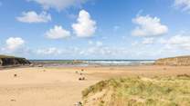 The north coast has some stunning beaches, this is Bude.