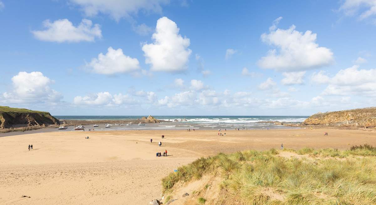 The north coast has some stunning beaches, this is Bude.