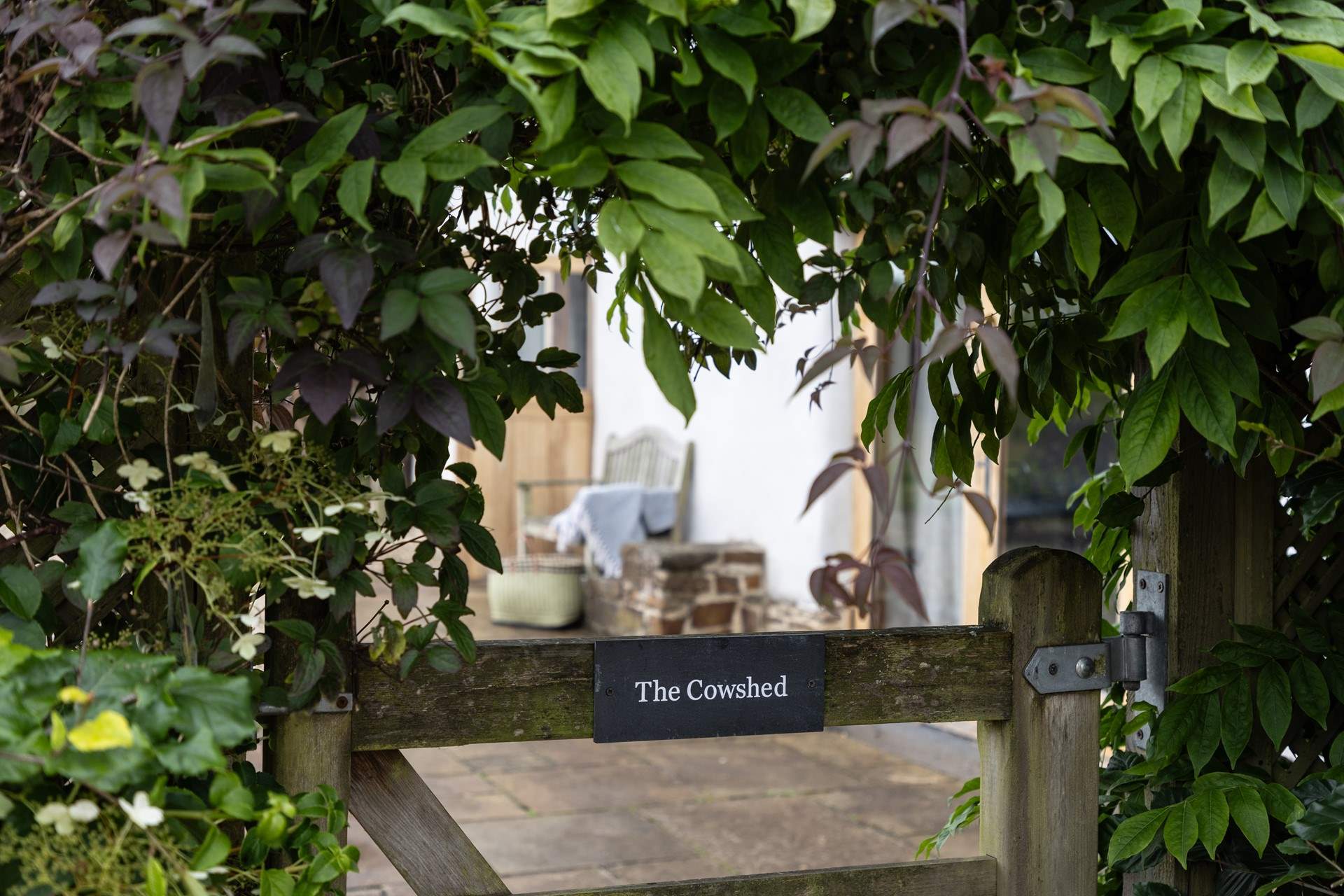 Go through the gate and settle into your holiday abode.