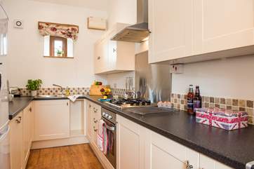 The kitchen is very well-equipped.
