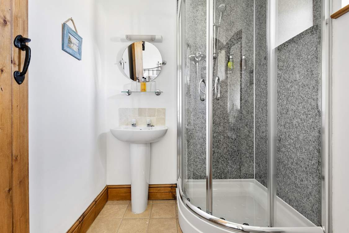 Bedroom Two's en suite shower-room.
