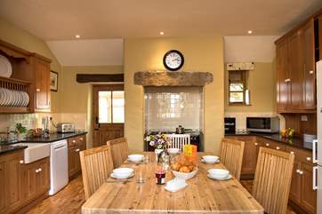 The wonderful farmhouse kitchen.