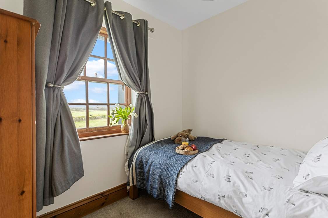The single room has a fabulous view!