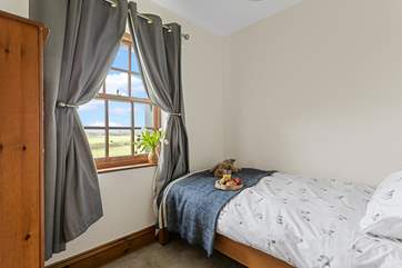The single room has a fabulous view!