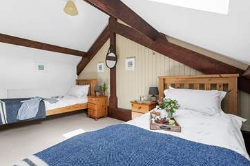 The lovely twin bedroom.
