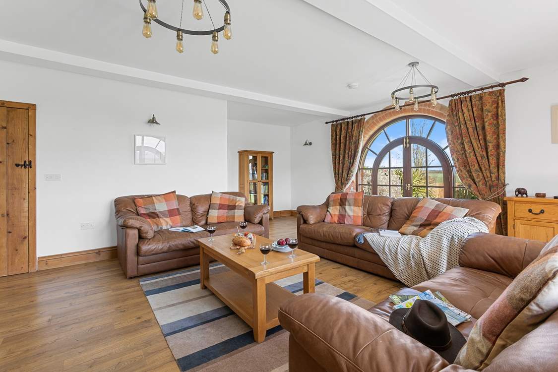 The sitting-room has plenty of room for everyone to chill out and relax.