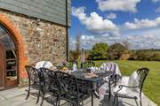 Soak up the sunshine in the glorious garden.