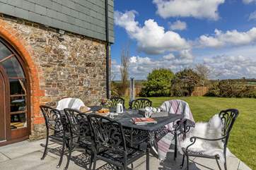 Soak up the sunshine in the glorious garden.