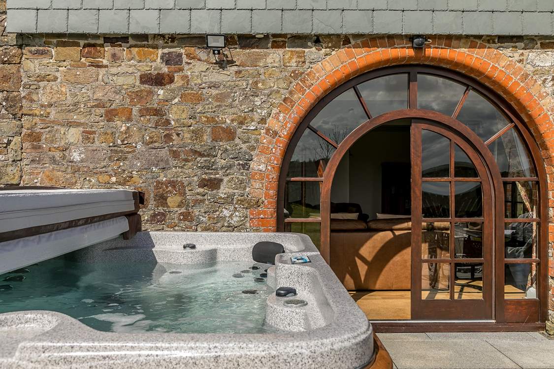 The hot tub is a great place to relax.