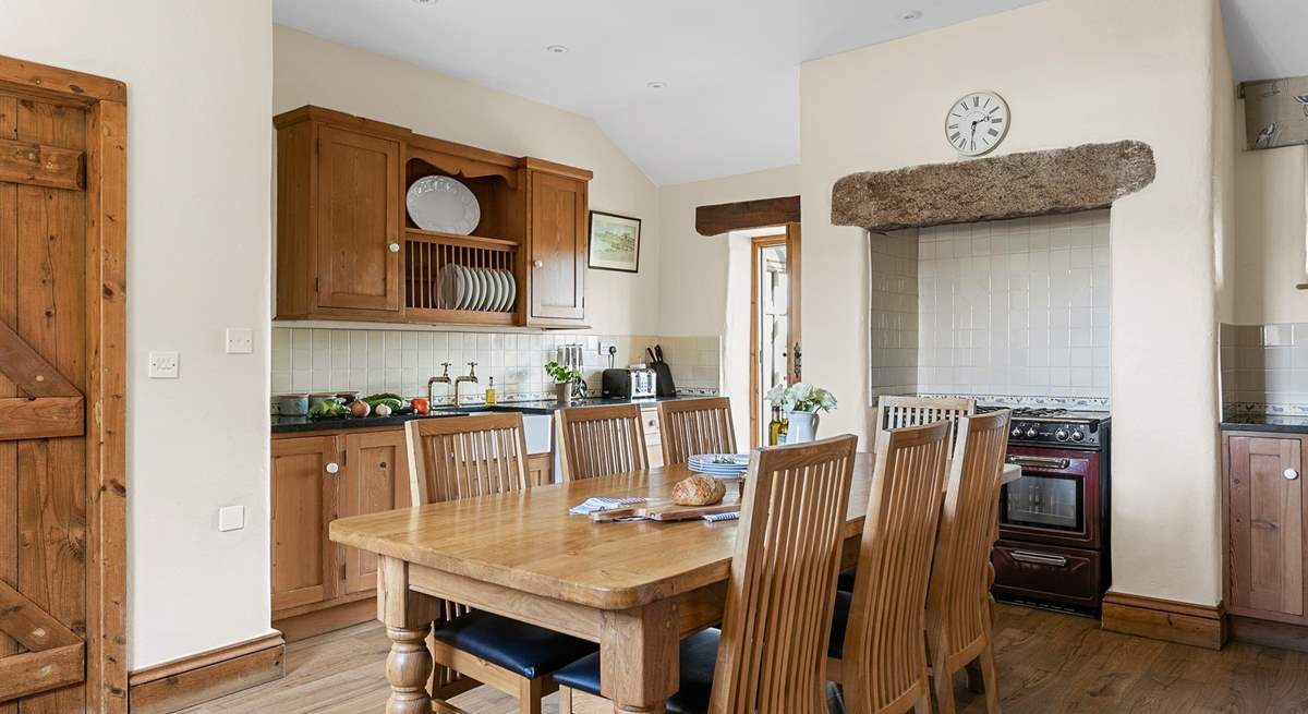 The wonderful farmhouse kitchen.