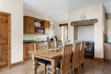 The wonderful farmhouse kitchen.