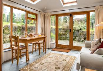 Meal times will be a treat with views out over the garden.