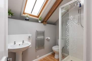 The shower-room.