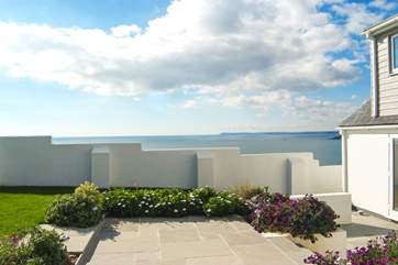 The terrace close to the house.