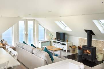 The toasty woodburner is a welcome sight on those out of season breaks