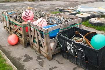 Portscatho is still home to working fishing boats.