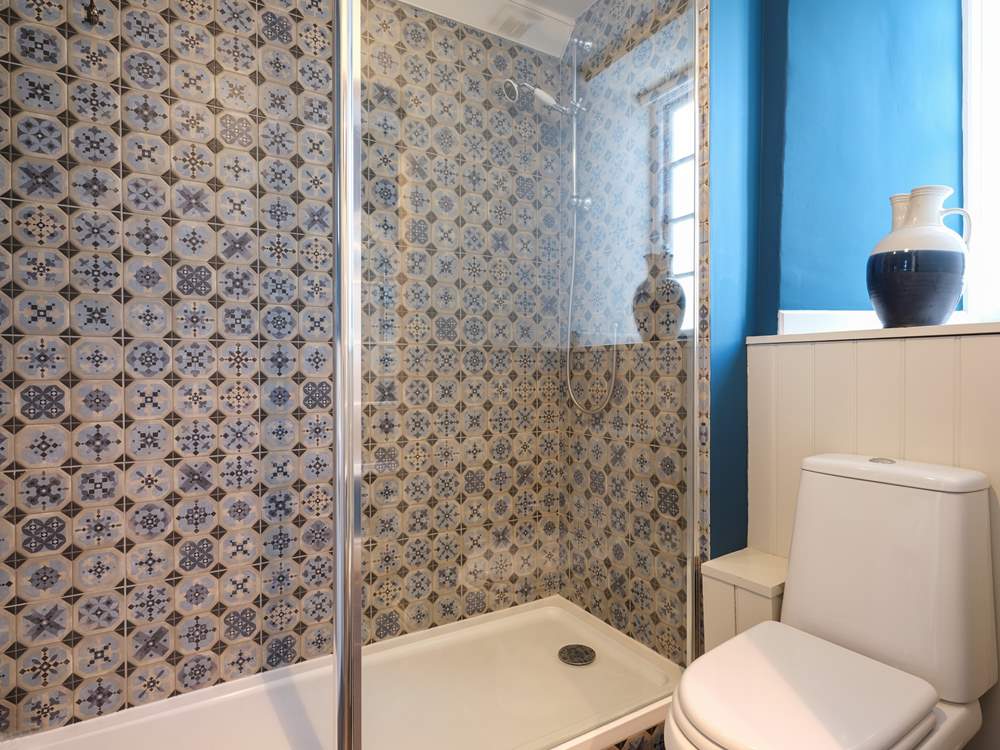 A big double shower cubicle.