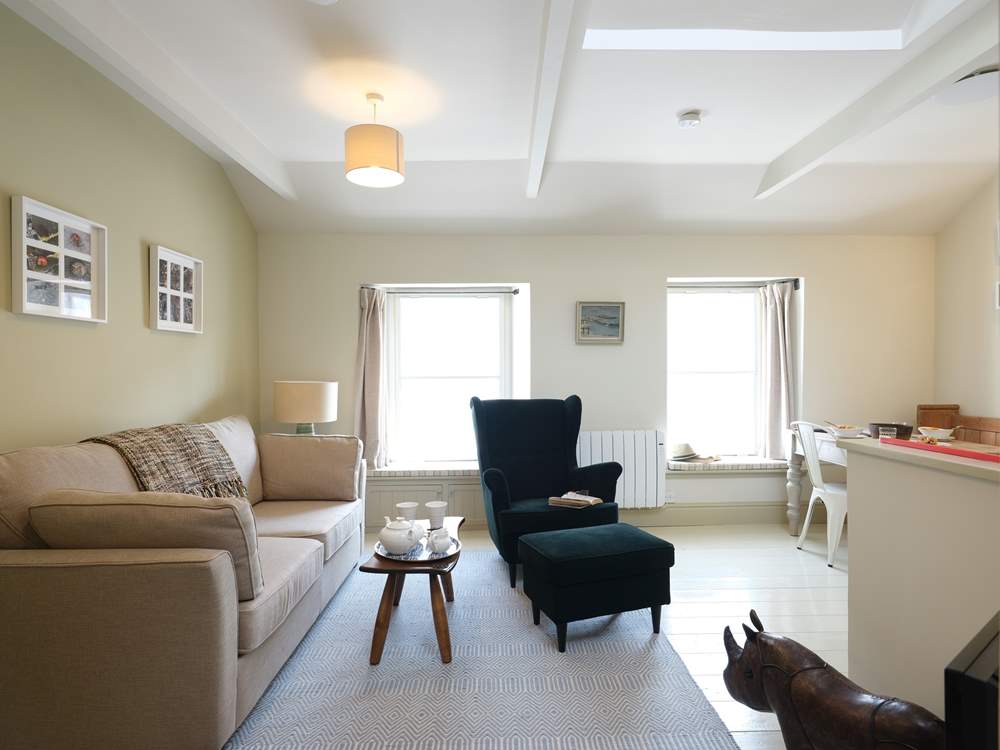 Looking from the kitchen to the living-room.