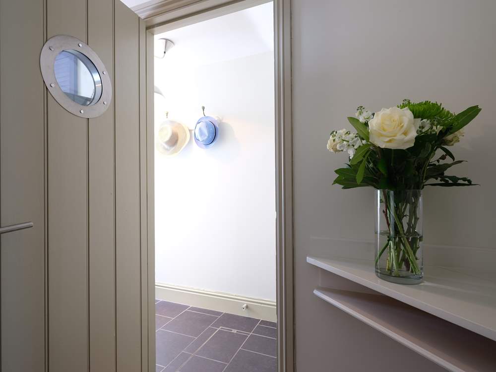 Porthole windows continue the nautical theme.