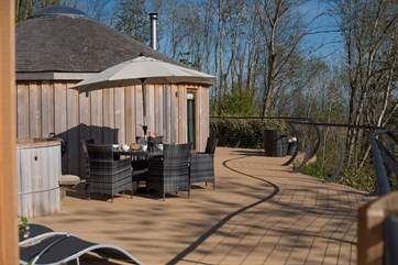 Dining al fresco is a must.