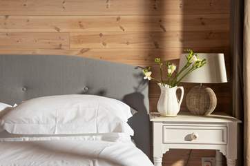 Beautiful bed linens.