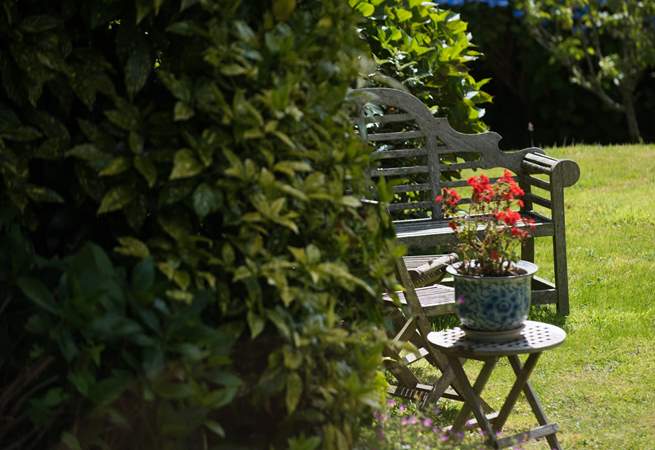 Relax in the garden.