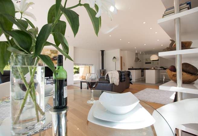 The view from the dining-area.