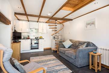 The open plan living room.