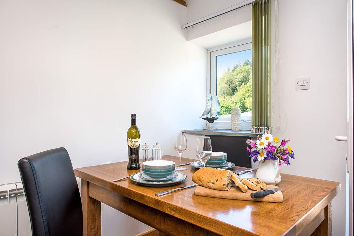 The dining area.