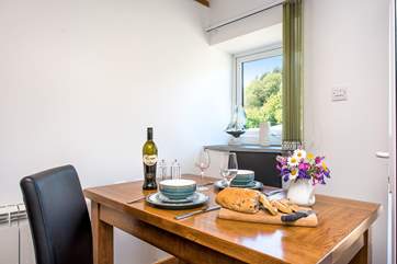 The dining area.