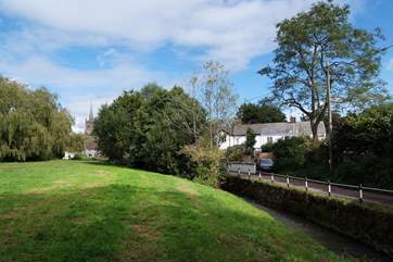 This image is taken from the nature reserve across the lane. A lovely peaceful place to walk, sit, and relax. The cottage is the left hand property