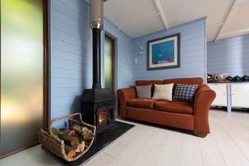 Cosy up by the wood-burner of an evening.
