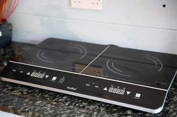 As well as a two-ring hob.