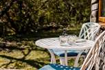 Sun-filled afternoons on the sheltered patio.