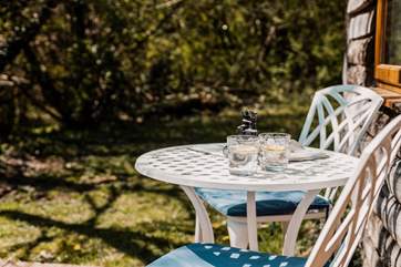 Sun-filled afternoons on the sheltered patio.