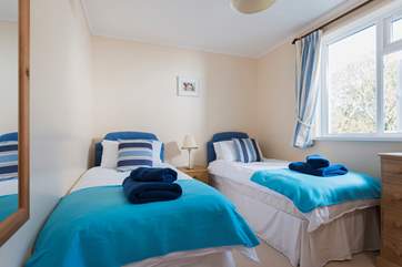 One of the ground floor bedrooms.