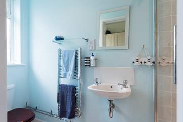 The ground floor shower-room can be found just off the kitchen.
