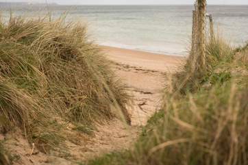 Walk on the sandy beach at any time of year.