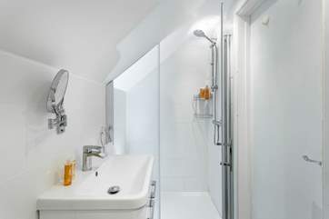 The stylish and modern shower-room.