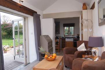 The cottage is open plan.