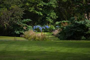 The beautiful grounds.