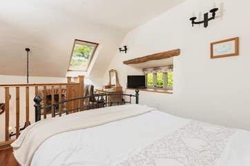 The king-size bed is sure to give you the best night's sleep after all that fresh air.