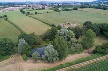An idyllic rural location for a luxury glamping holiday.